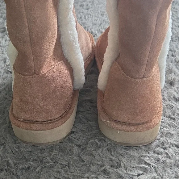 NIB Michael Kors Sz 8 Tan Suede Boots - Picture 9 of 14